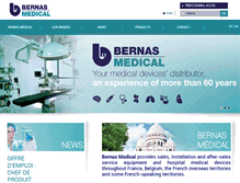 Tablet Screenshot of bernas-medical.com
